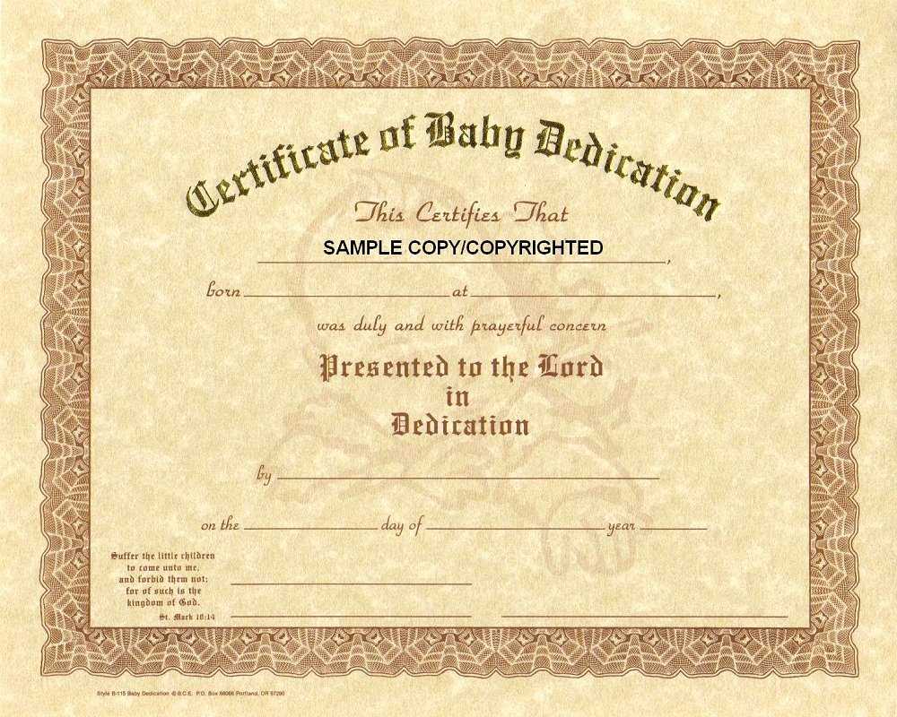 30 Baby Dedication Certificate Wording | Pryncepality With Regard To Baby Dedication Certificate Template