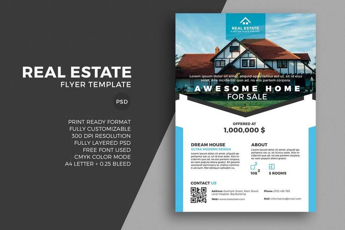 30+ Best Real Estate Flyer Templates | Vd // 房地產 | Real With Regard To Real Estate Brochure Templates Psd Free Download