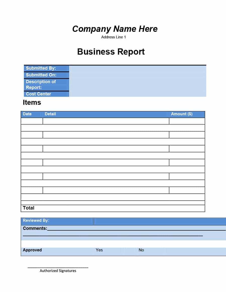 30+ Business Report Templates & Format Examples ᐅ Template Lab For Business Review Report Template