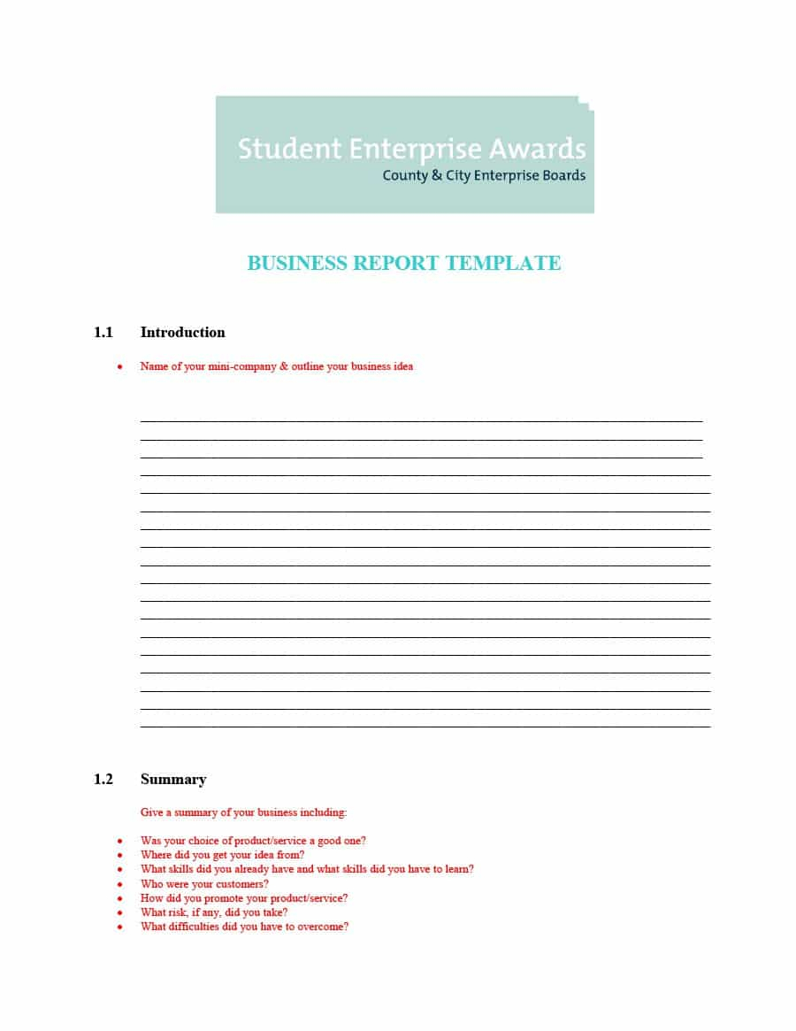 30+ Business Report Templates & Format Examples ᐅ Template Lab Intended For Company Report Format Template