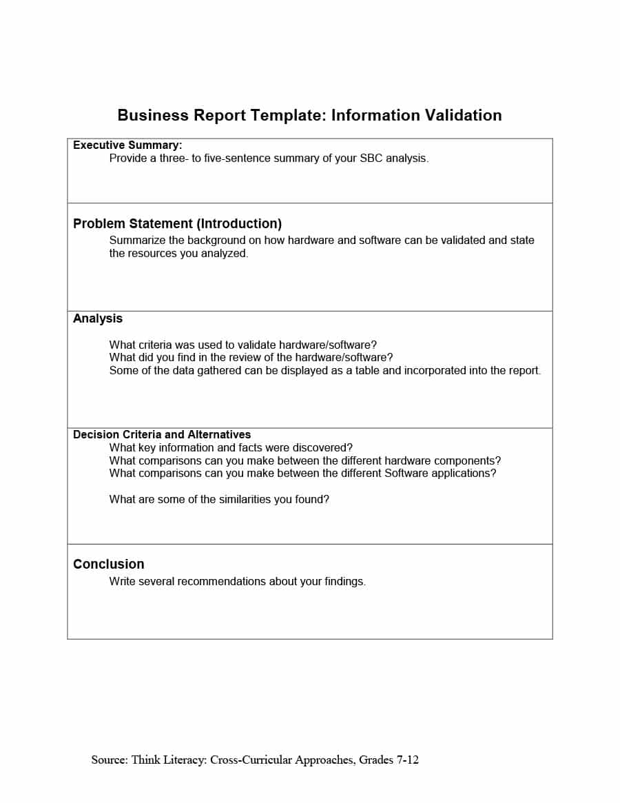 30+ Business Report Templates & Format Examples ᐅ Template Lab Intended For Section 7 Report Template