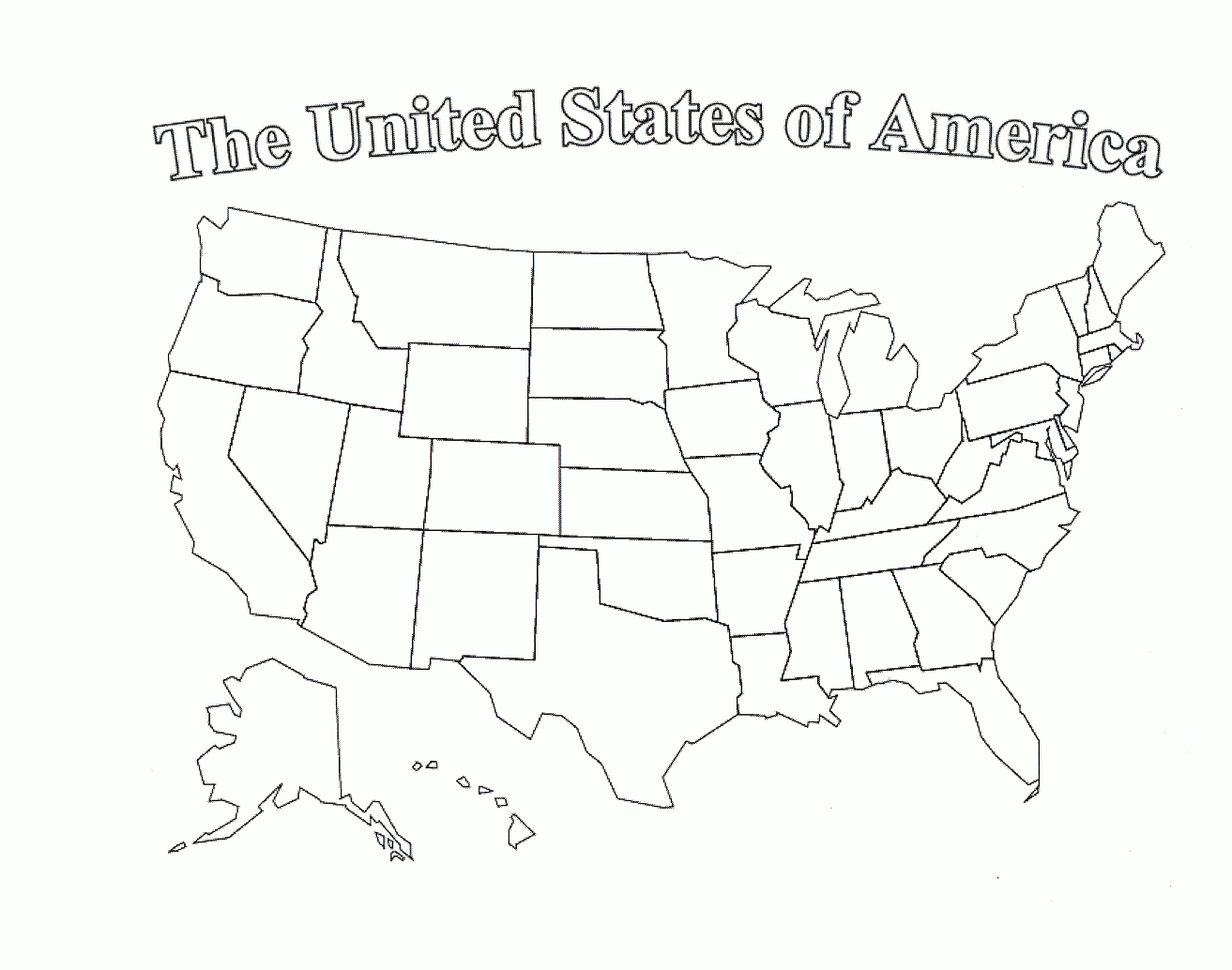 30 Correct Blank Printable Us Map State Outlines Within Blank Template Of The United States