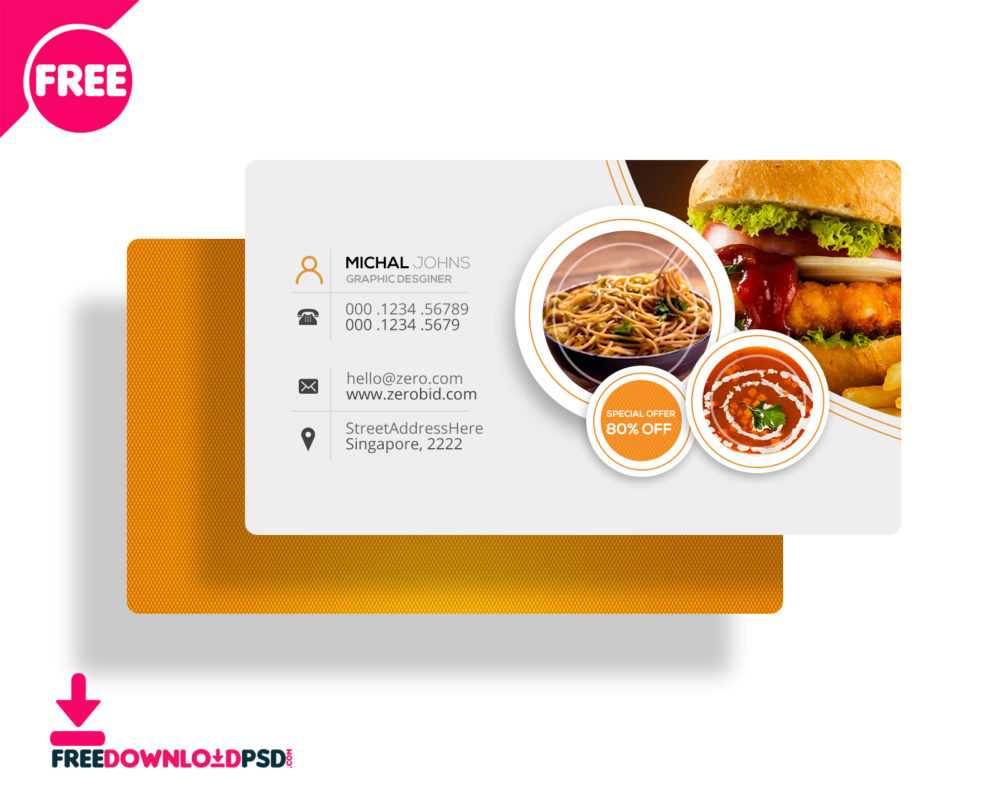 30+ Delicate Restaurant Business Card Templates | Decolore In Restaurant Business Cards Templates Free