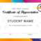 30 Free Certificate Of Appreciation Templates And Letters Inside Free Student Certificate Templates