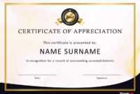 30 Free Certificate Of Appreciation Templates And Letters inside Gratitude Certificate Template