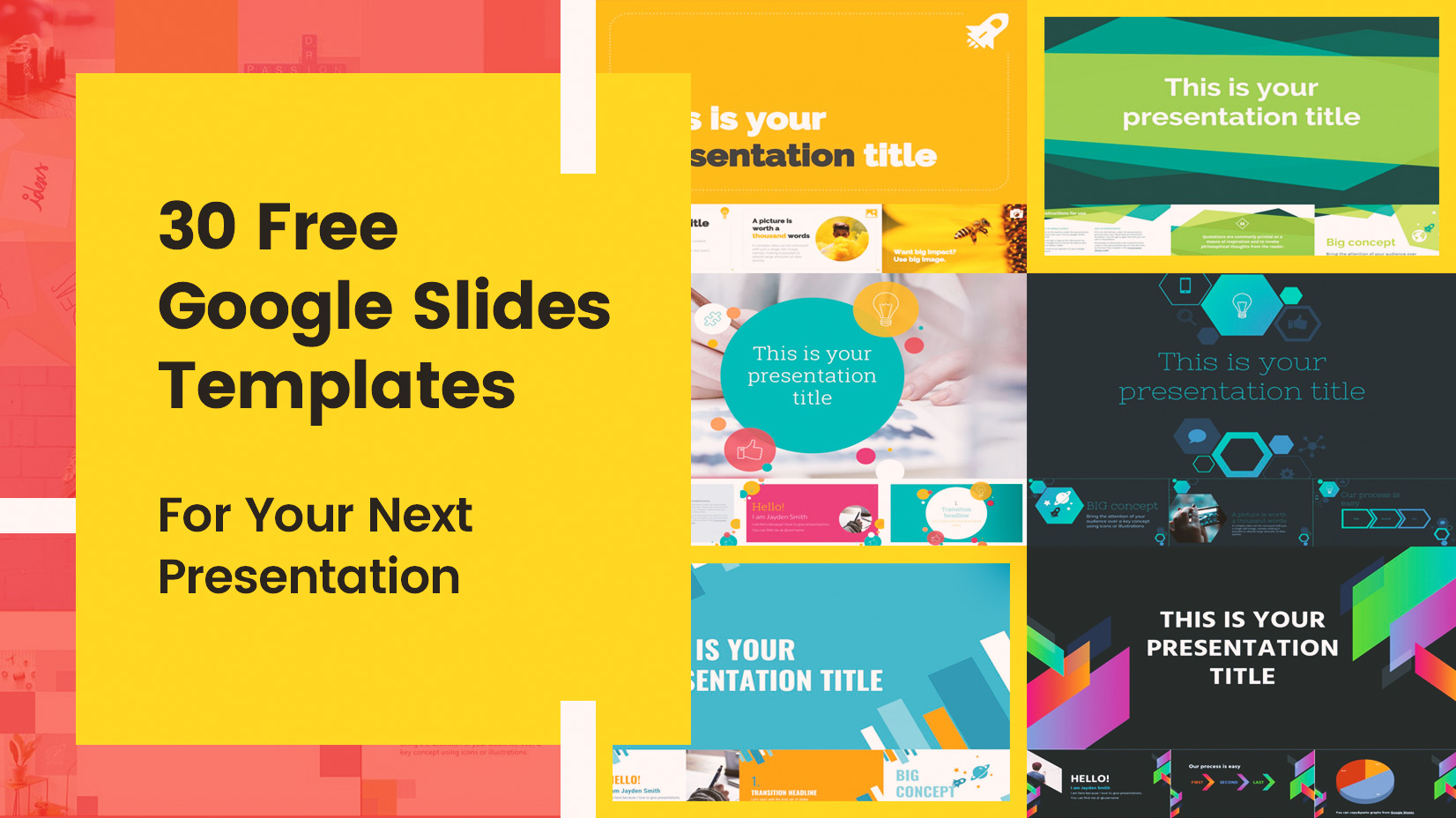 30 Free Google Slides Templates For Your Next Presentation Intended For Powerpoint Slides Design Templates For Free