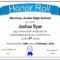 30 Free Honor Roll Certificate | Pryncepality Pertaining To Honor Roll Certificate Template