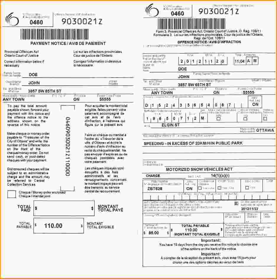 30 Images Of Parking Ticket Template Free | Fodderchopper Regarding Blank Parking Ticket Template