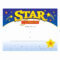 30 Star Of The Week Templates | Pryncepality Pertaining To Star Of The Week Certificate Template
