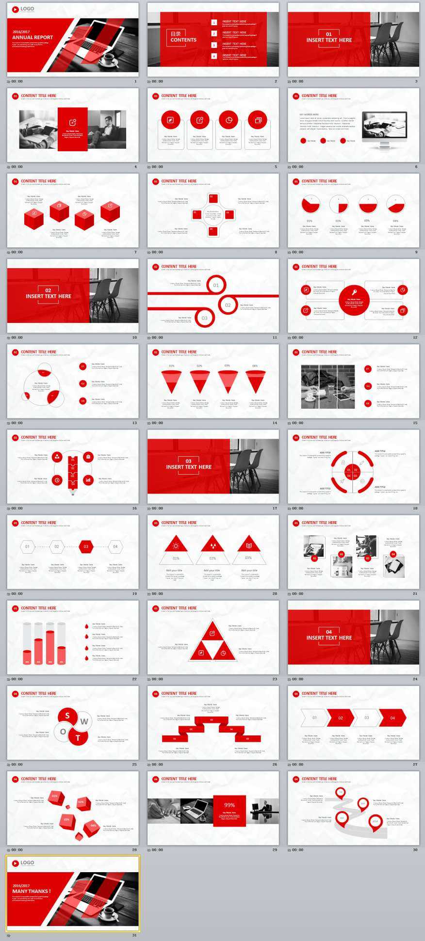 31+ Best Red Annual Report Powerpoint Template Intended For Powerpoint Template Resolution