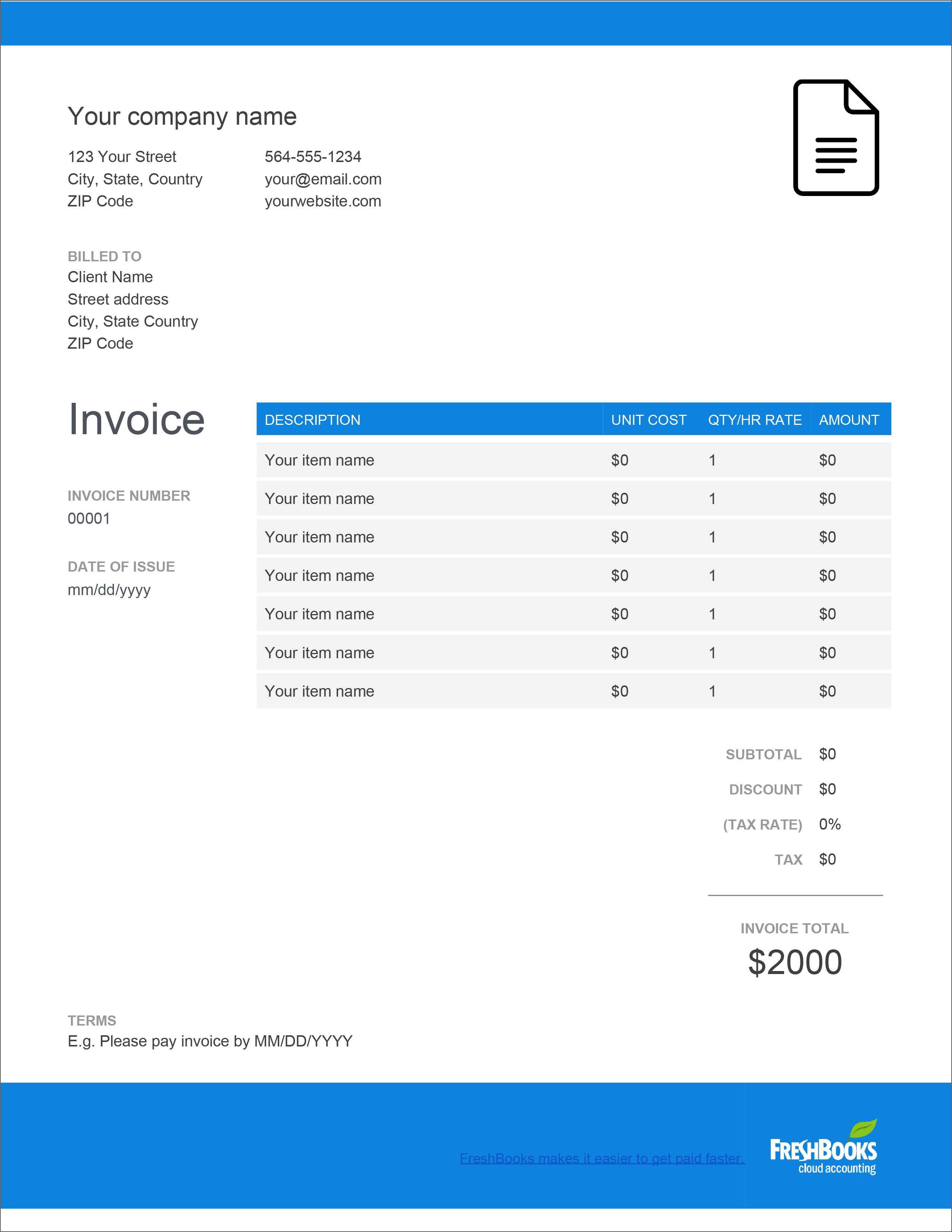 32 Free Invoice Templates In Microsoft Excel And Docx Formats For Microsoft Office Word Invoice Template