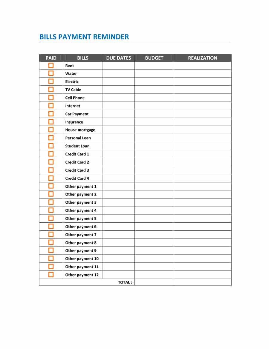 33 Great Payment Plan / Schedule Templates – Template Archive Throughout Credit Card Payment Plan Template