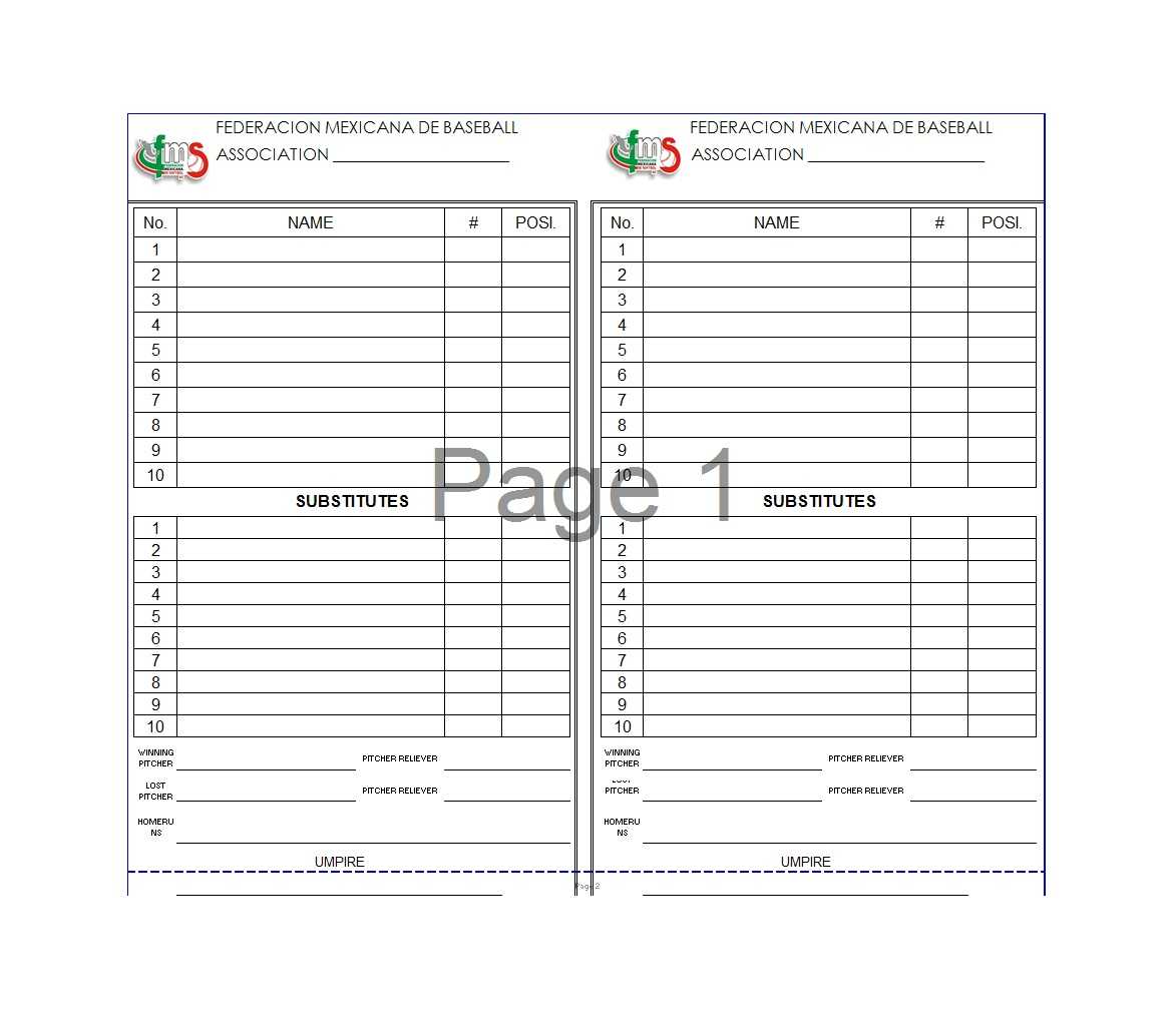 33 Printable Baseball Lineup Templates [Free Download] ᐅ Intended For Free Baseball Lineup Card Template