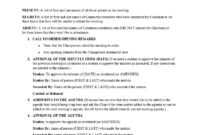 33 Professional Corporate Minutes Templates (Word/pdf) ᐅ intended for Corporate Minutes Template Word