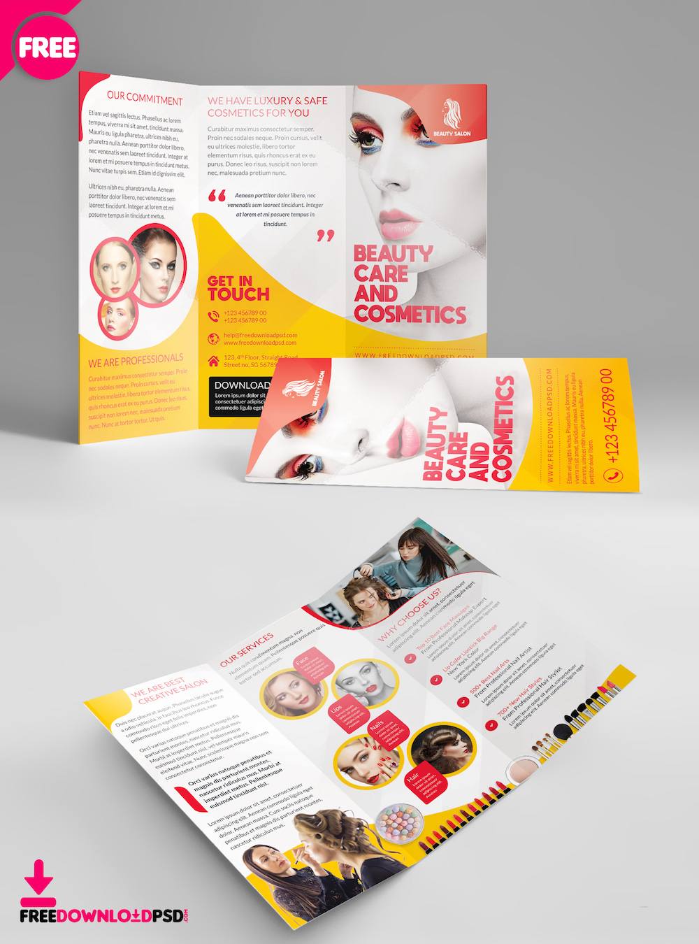 34 Best Free Brochure Mockups & Psd Templates 2019 – Colorlib With Regard To Single Page Brochure Templates Psd