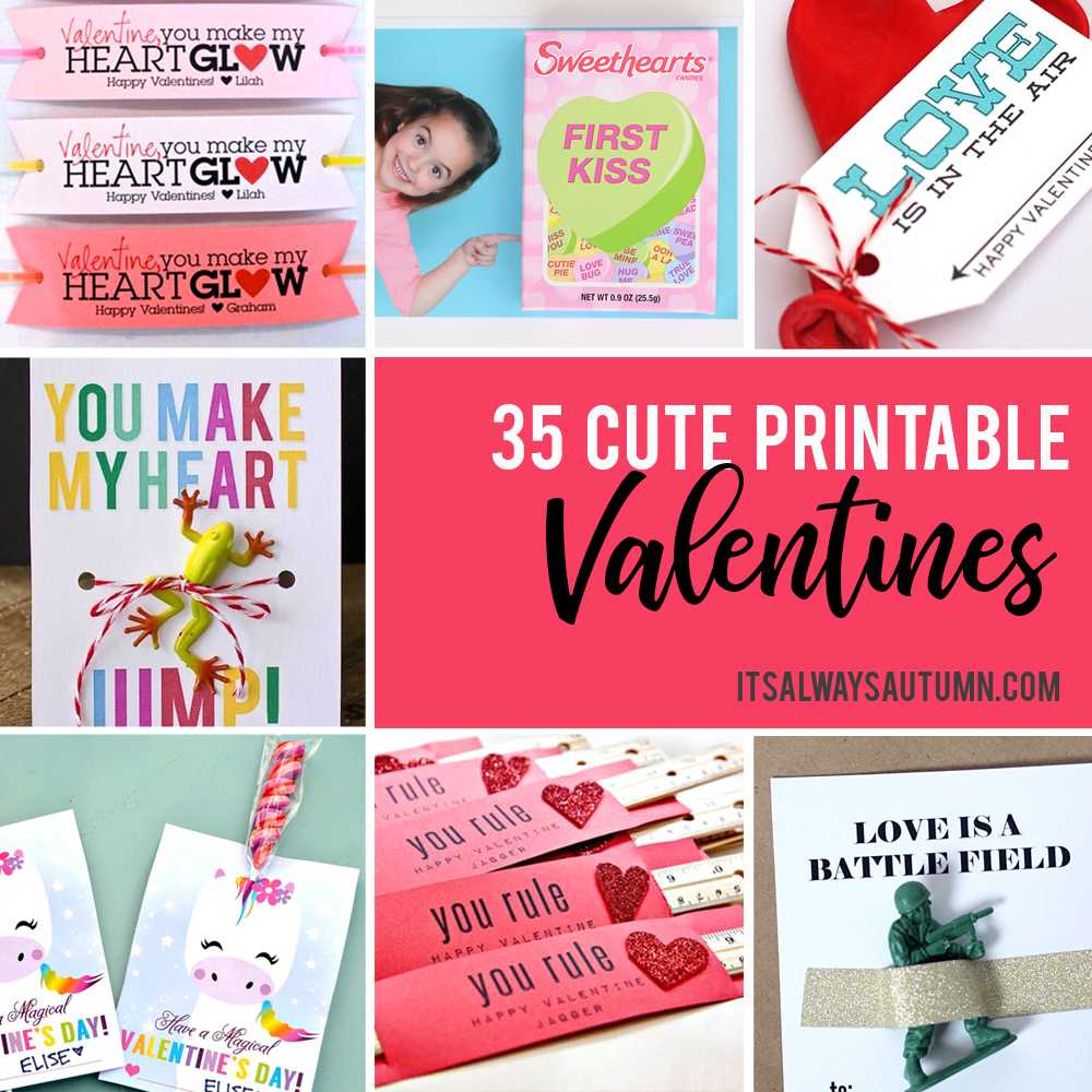 35 Adorable Diy Valentine's Cards To Print At Home For Your In Valentine Card Template For Kids