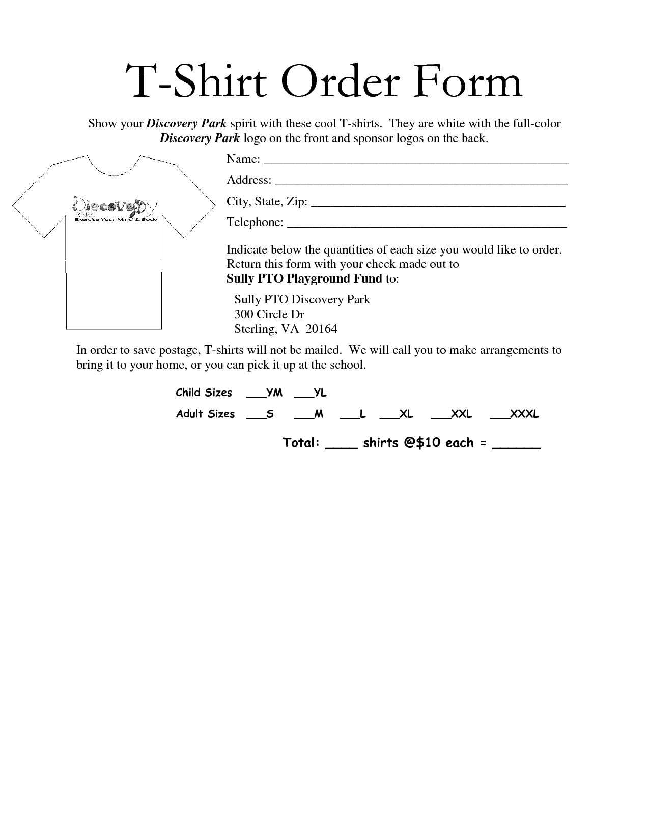 35 Awesome T Shirt Order Form Template Free Images Within Blank T Shirt Order Form Template