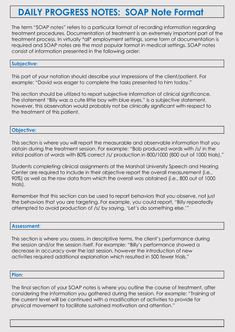 35+ Soap Note Examples (Blank Formats & Writing Tips) For Soap Report Template