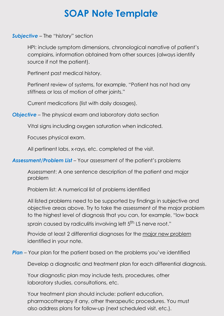 35+ Soap Note Examples (Blank Formats & Writing Tips) pertaining to Blank Soap Note Template 35+ Soap Note Examples (Blank Formats & Writing Tips) Pertaining To Blank Soap Note Template
