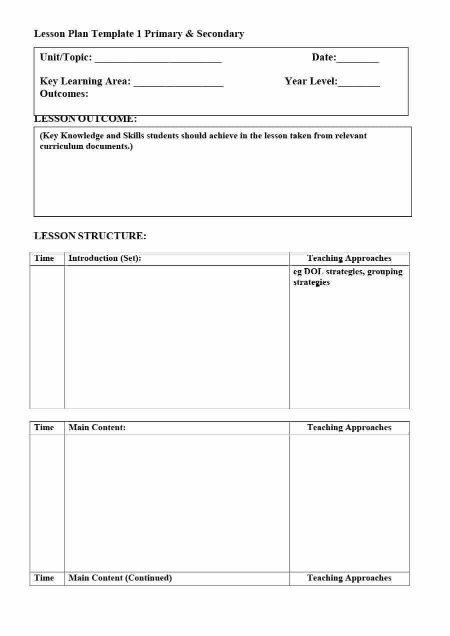 39 Best Unit Plan Templates [Word, Pdf] ᐅ Template Lab Throughout Teacher Plan Book Template Word