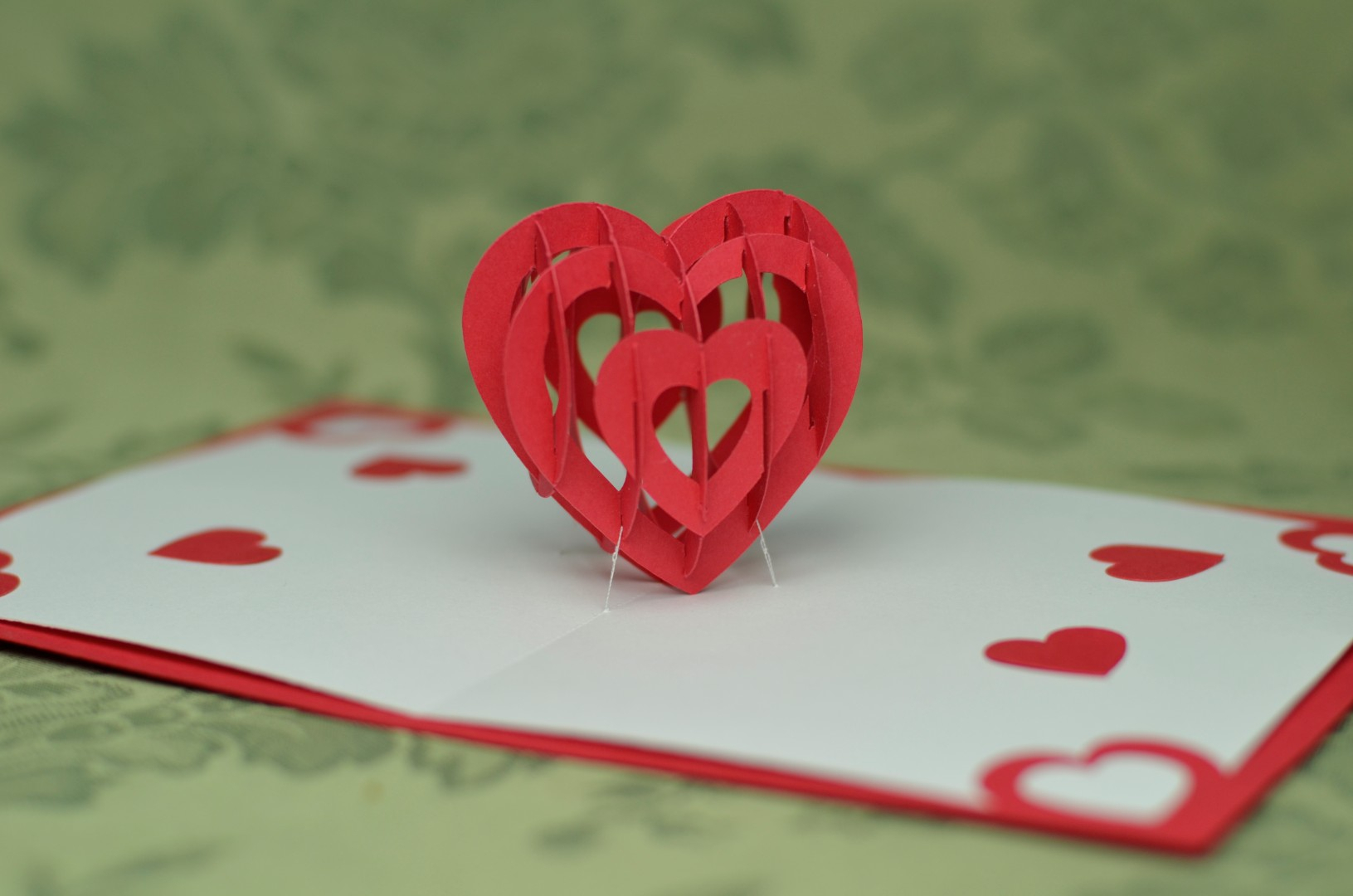 3D Heart Pop Up Card Template Inside Pop Out Heart Card Template