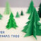 3D Paper Christmas Tree Throughout 3D Christmas Tree Card Template