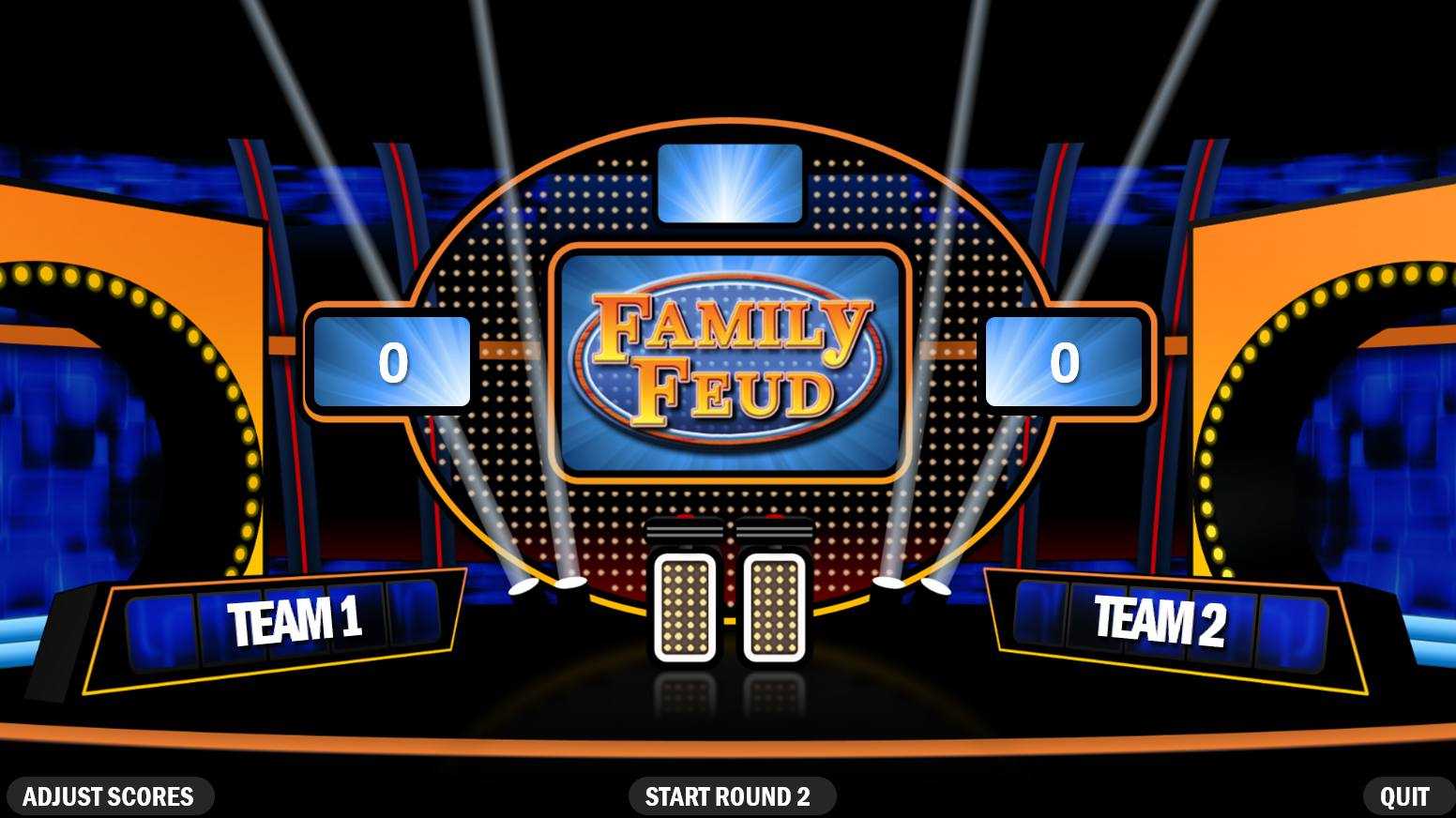 4 Best Free Family Feud Powerpoint Templates Within Family Feud Game Template Powerpoint Free