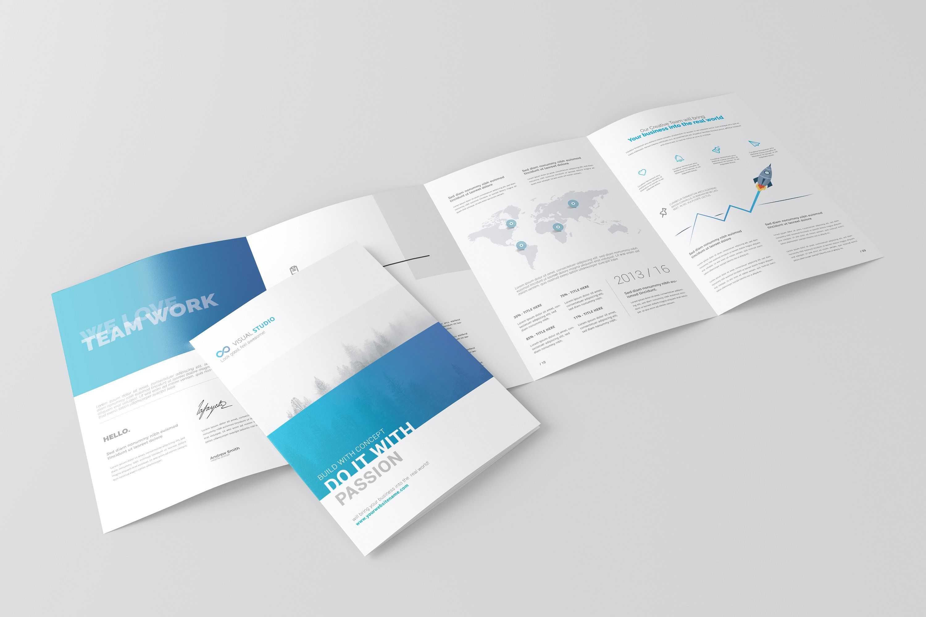 4 Fold Brochure Template A4 Mockuptoasin Studio On Throughout 4 Fold Brochure Template Word