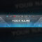 4 Free Youtube Banner Psd Template Designs – Social Media In Yt Banner Template
