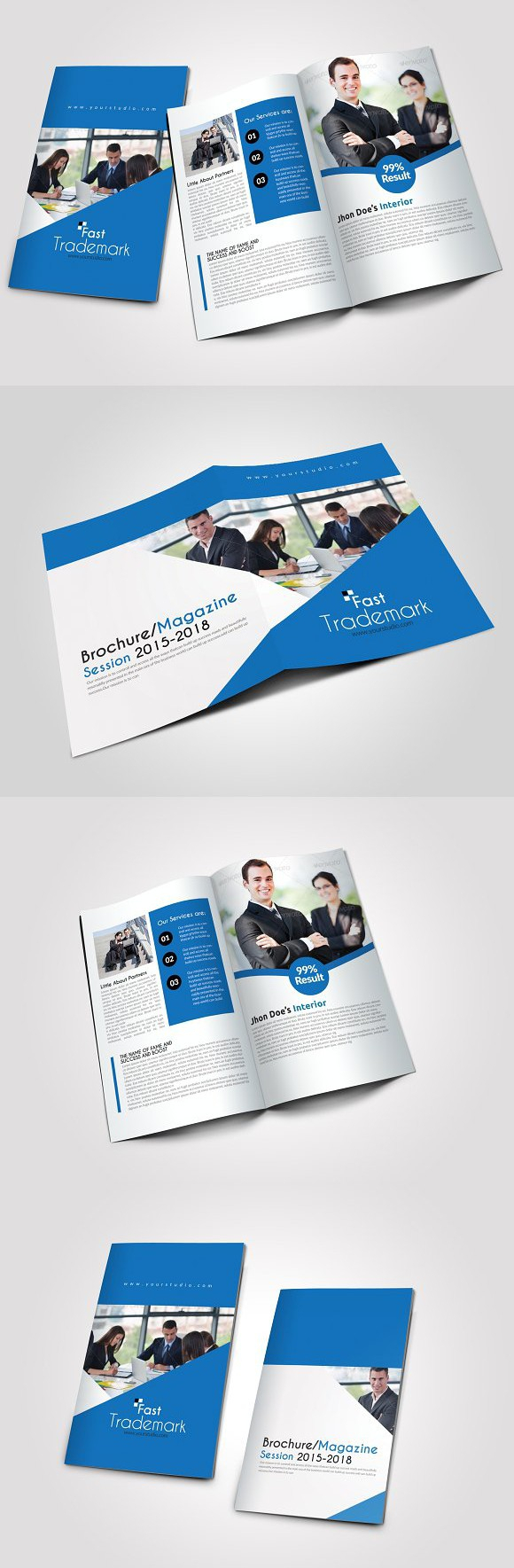 4 Pages Business Bi Fold Brochure . Creative Business Card Regarding Pages Business Card Template