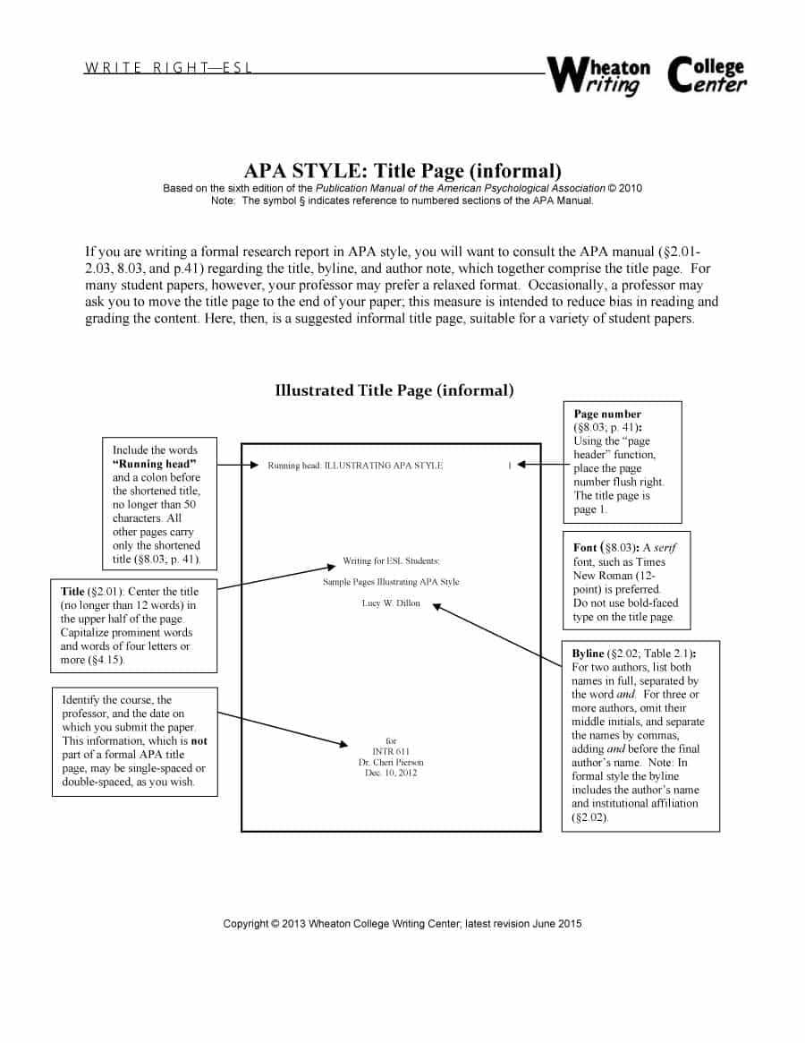 40+ Apa Format / Style Templates (In Word & Pdf) ᐅ Template Lab Regarding Apa Table Template Word