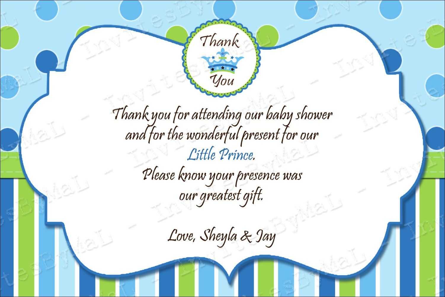 40 Beautiful Baby Shower Thank You Cards Ideas | Baby | Baby For Template For Baby Shower Thank You Cards