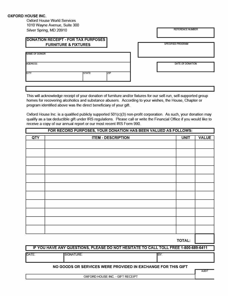 40 Donation Receipt Templates & Letters [Goodwill, Non Profit] Throughout Donation Report Template