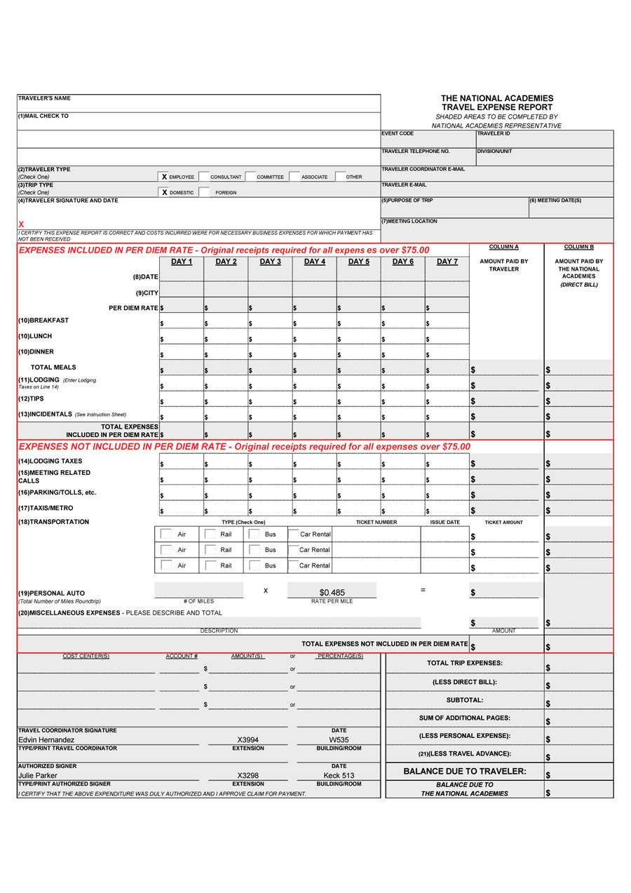 40+ Expense Report Templates To Help You Save Money ᐅ Regarding Per Diem Expense Report Template