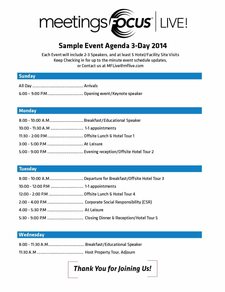40+ Free Event Program Templates / Designs – Template Archive Within Event Agenda Template Word