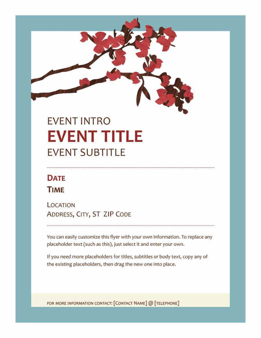 40+ Free Event Program Templates / Designs – Template Archive Within Free Event Program Templates Word