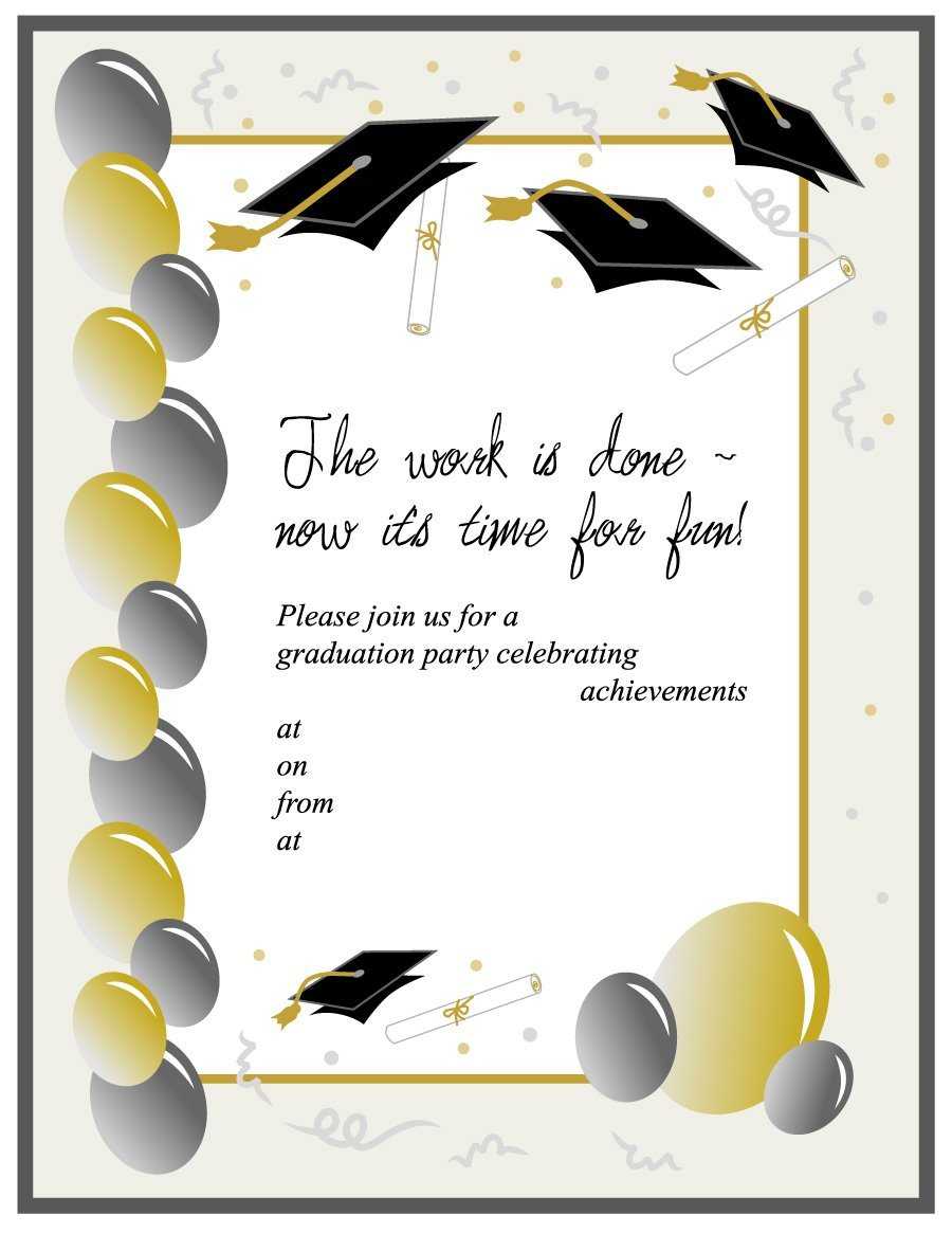 40+ Free Graduation Invitation Templates ᐅ Template Lab With Free Graduation Invitation Templates For Word