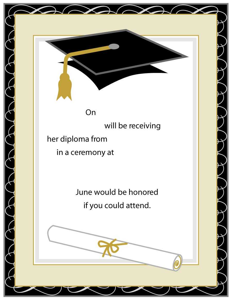 40+ Free Graduation Invitation Templates ᐅ Template Lab With Regard To Graduation Invitation Templates Microsoft Word