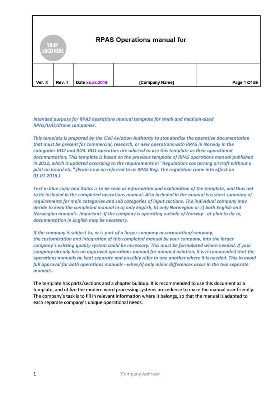 40 Free Instruction Manual Templates [Operation / User Manual] Intended For Instruction Sheet Template Word