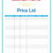 40 Free Price List Templates (Price Sheet Templates) ᐅ Pertaining To Rate Card Template Word
