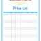 40 Free Price List Templates (Price Sheet Templates) ᐅ Pertaining To Rate Card Template Word