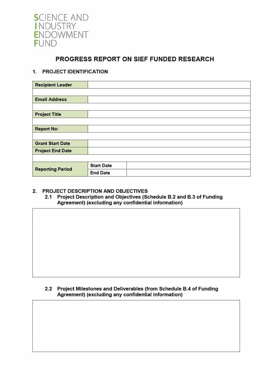 40+ Project Status Report Templates [Word, Excel, Ppt] ᐅ Inside It Progress Report Template