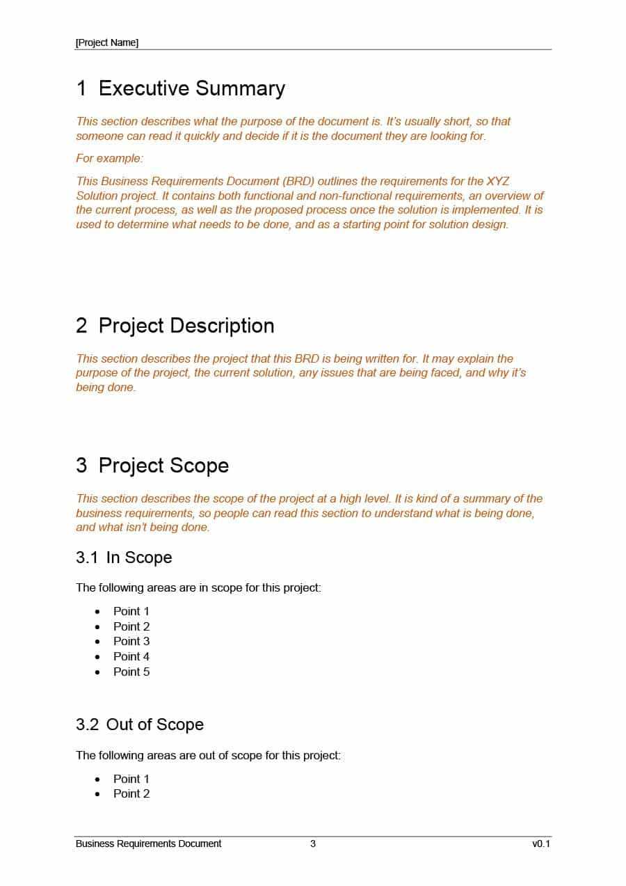 40+ Simple Business Requirements Document Templates ᐅ In Product Requirements Document Template Word