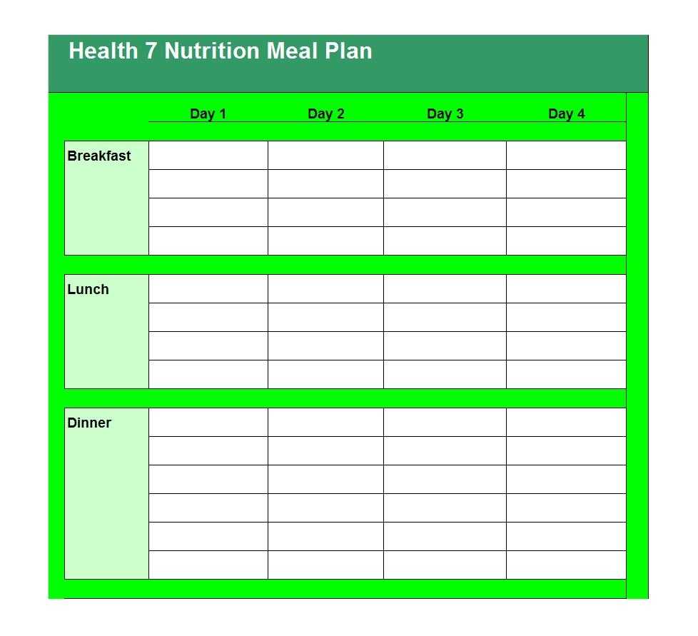 40+ Weekly Meal Planning Templates ᐅ Template Lab Inside Menu Planning Template Word