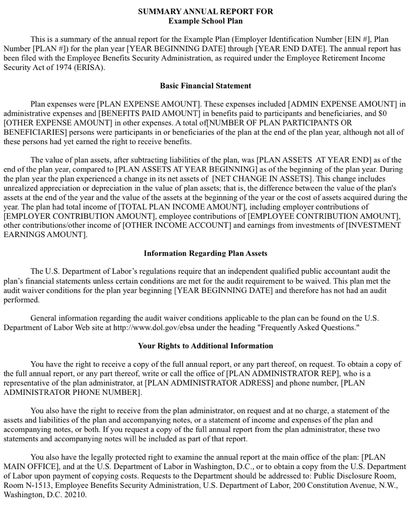 401K Summary Annual Report: Everything You Need To Know With Regard To Summary Annual Report Template