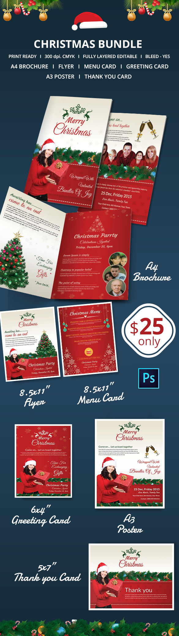 41+ Christmas Brochures Templates - Psd, Word, Publisher With Regard To Christmas Brochure Templates Free