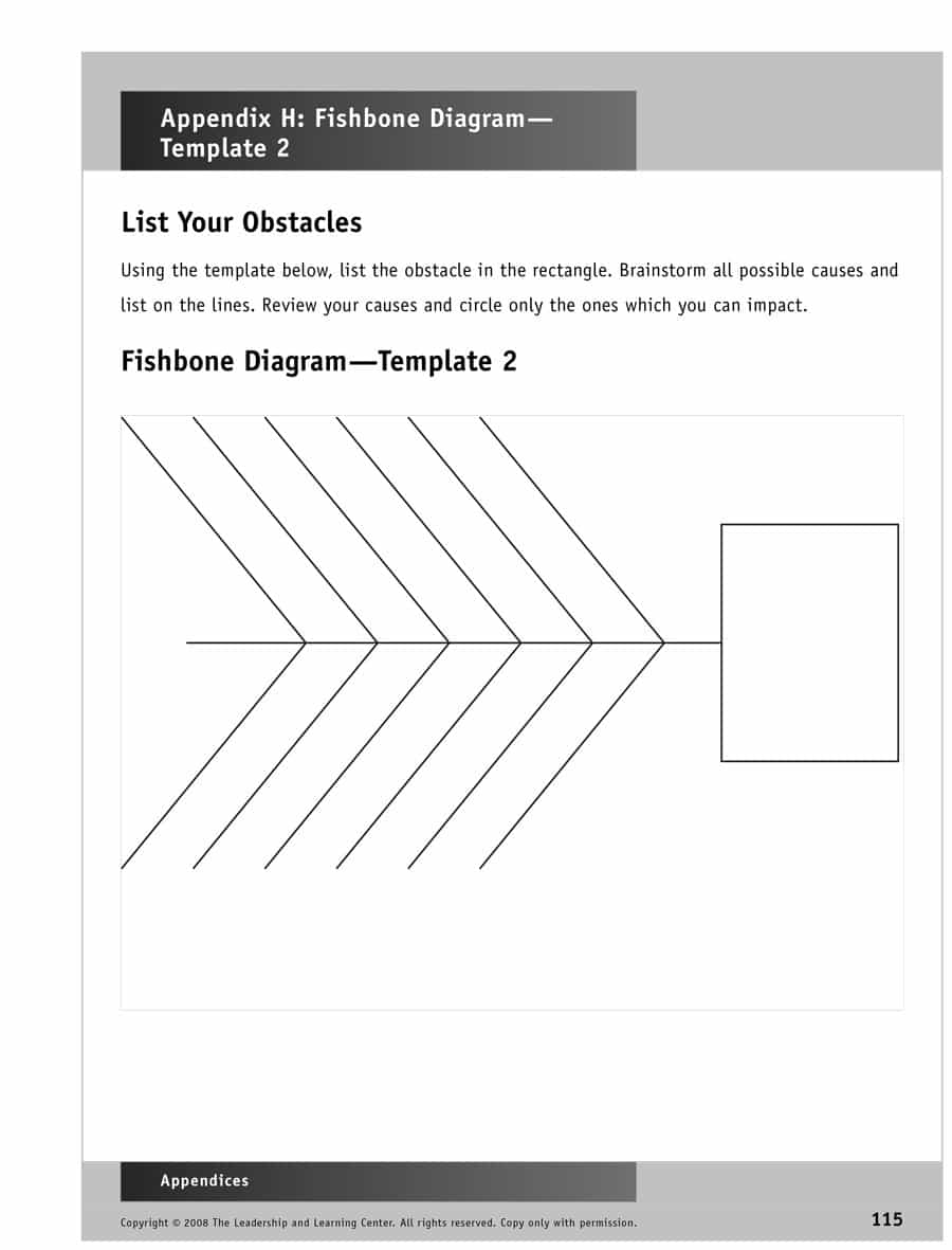 43 Great Fishbone Diagram Templates & Examples [Word, Excel] With Regard To Blank Fishbone Diagram Template Word