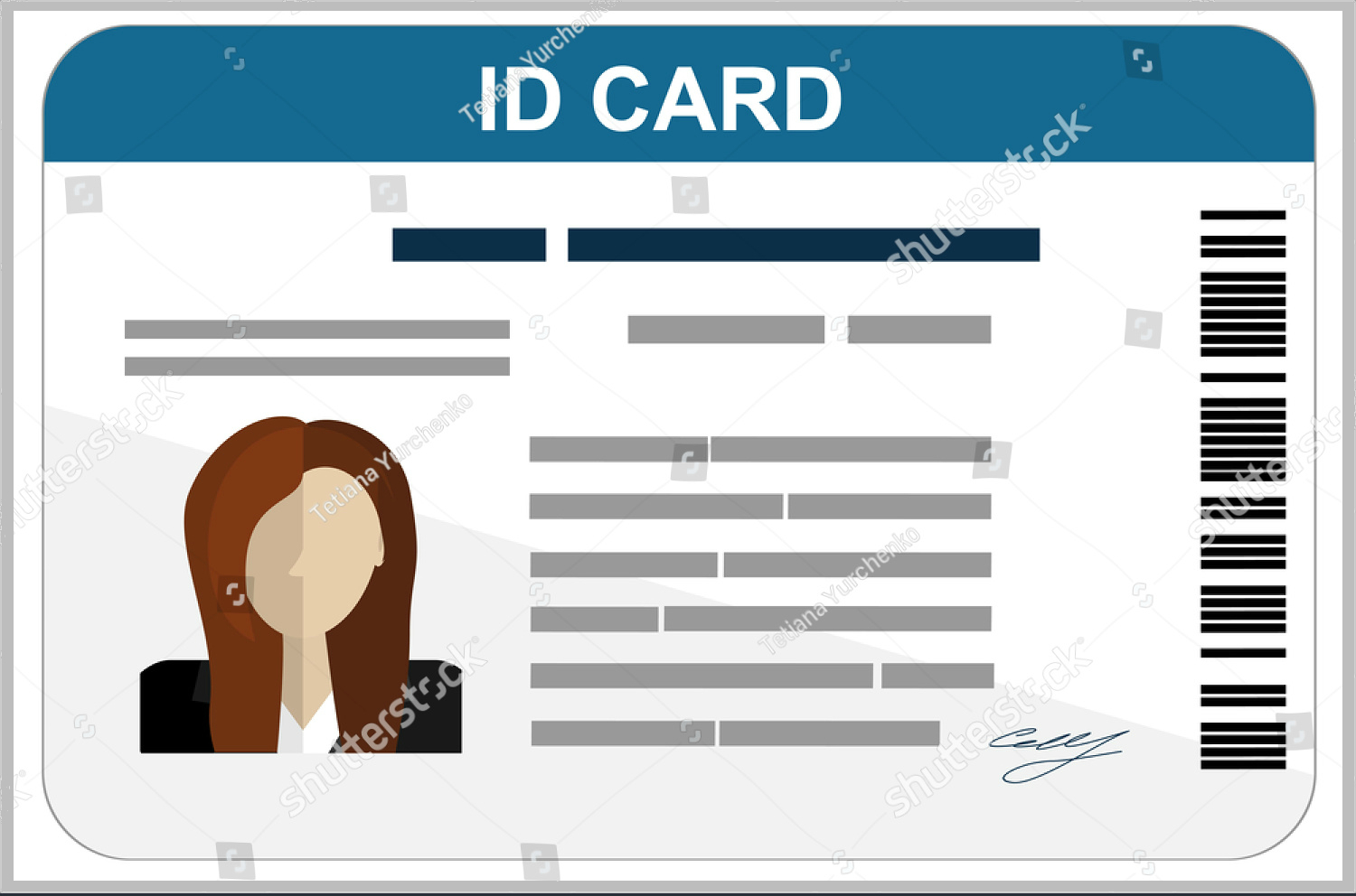 43+ Professional Id Card Designs – Psd, Eps, Ai, Word | Free For Personal Identification Card Template