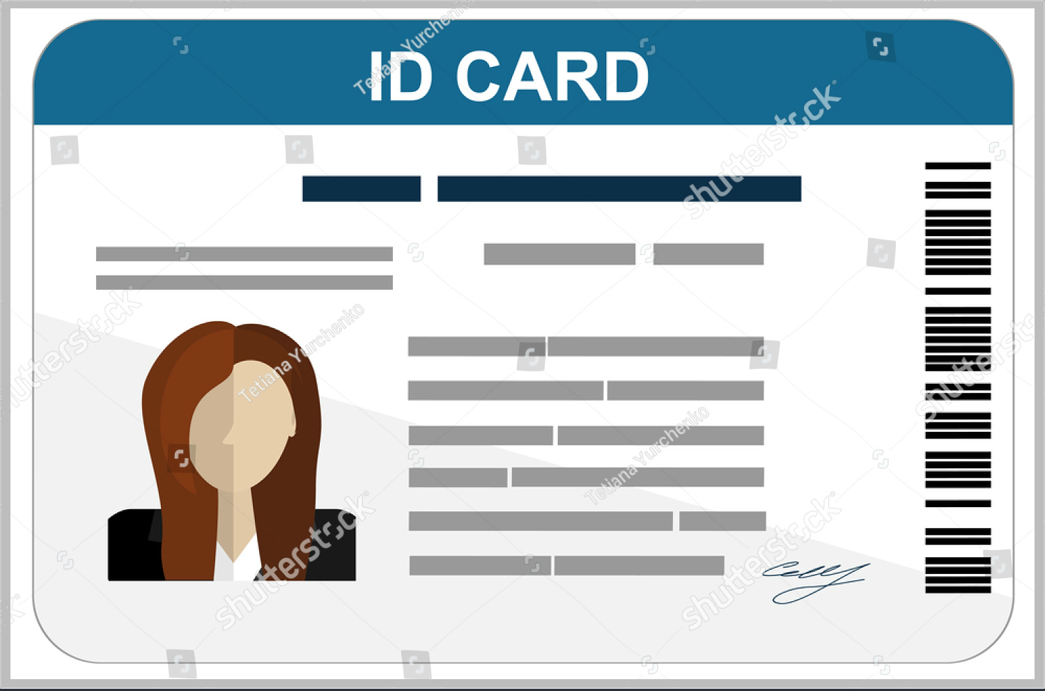 43+ Professional Id Card Designs – Psd, Eps, Ai, Word | Free Inside Free Id Card Template Word