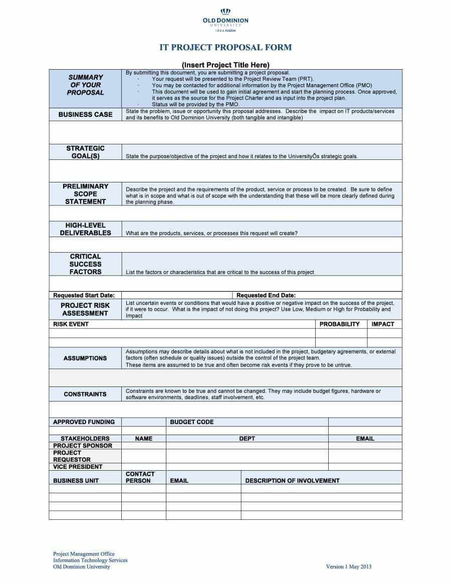 43 Professional Project Proposal Templates ᐅ Template Lab Within Software Project Proposal Template Word